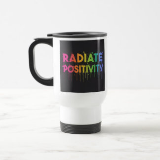 "Radiate Positivity" Travel Koffiebeker Reisbeker