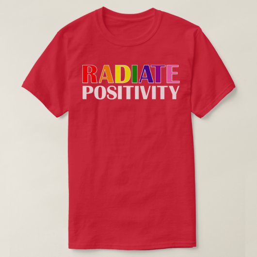 Radiate PositivityCute Rainbow Positive, Equality, T-shirt (Design voorkant)