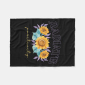 Radiate Sitivity _ Flowers _ Motivation Kindness  Fleece Deken (Voorkant (Horizontaal))