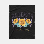 Radiate Sitivity _ Flowers _ Motivation Kindness  Fleece Deken (Voorkant)