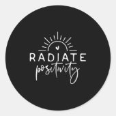 Radiate Sitivity Ronde Sticker (Voorkant)