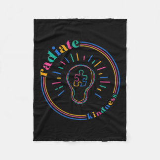Radiate vriendelijkheid Retro gloeilamp puzzel Aut Fleece Deken