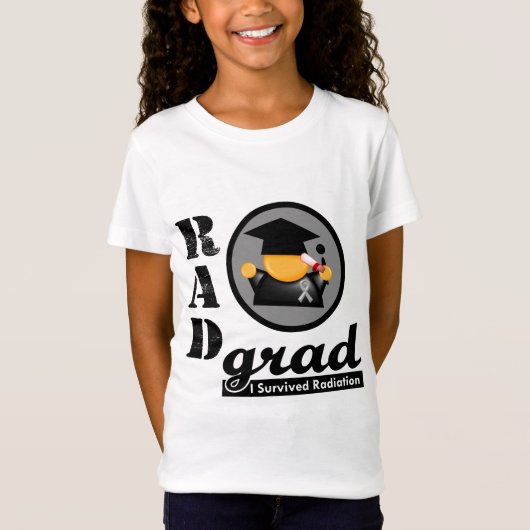 Radiatie-Afstudeerder-BRAINKANKER T-shirt (Voorkant)