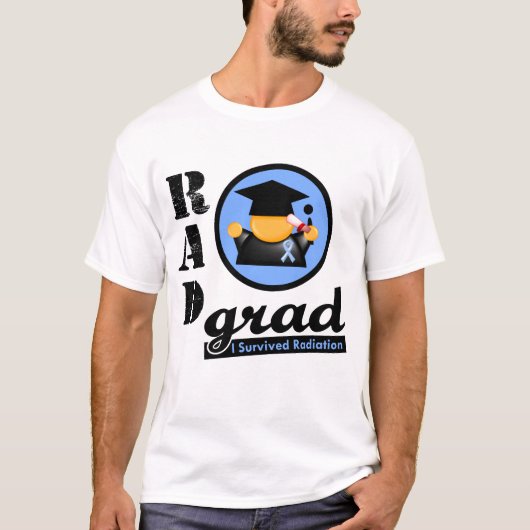 Radiatie Afstudeerder PROSTATE CANCER T-shirt (Voorkant)