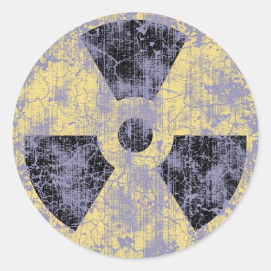 Radiatie -cl-dist ronde sticker (Voorkant)