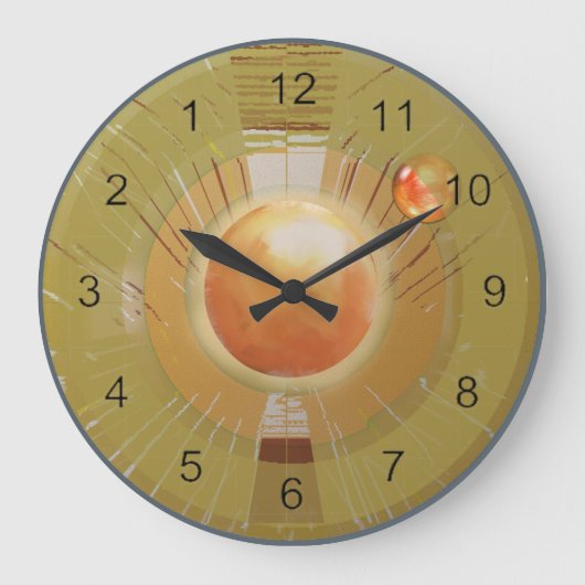 Radiatie - Draai de Tijd terug naar achteren klok (Voorkant)