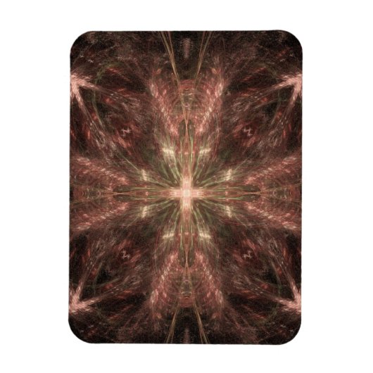 Radiatie Gold Cross Abstract Magneet (Verticaal)