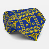 Radiatie Oncoloog Caduceus Shield Necktie Stropdas (Opgerold)