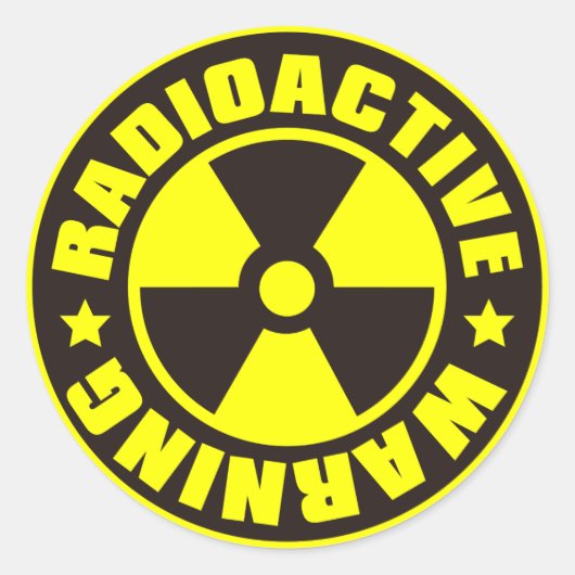 Radiatie_S Ronde Sticker (Voorkant)