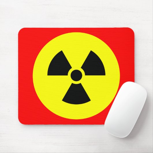 Radiatie Sign Mousepad Muismat (Met muis)