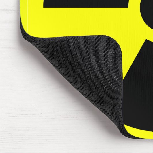 Radiatie Sign Mousepad Muismat (Hoek)