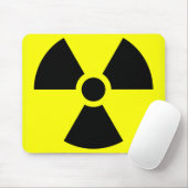 Radiatie Sign Mousepad Muismat (Met muis)