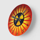 Radiatie-symbool Ronde Klok (Hoek)