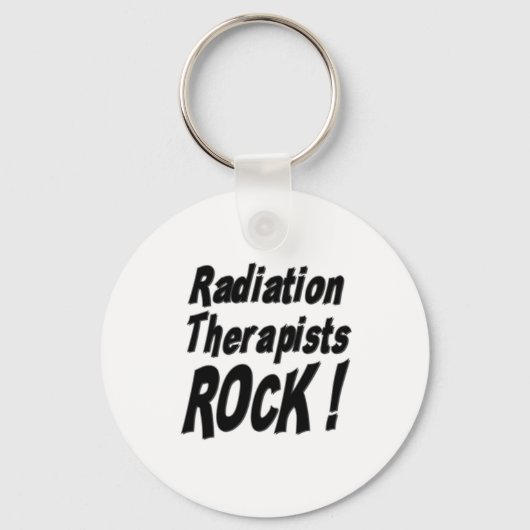 Radiatie Therapisten Rock! Button Sleutelhanger (Voorkant)