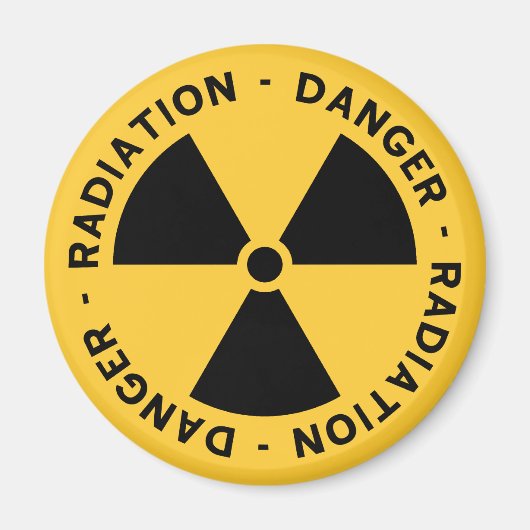 Radiatiesymbool Magnet (Voorkant)