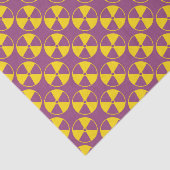 Radiatiesymbool Patroon Tissuepapier (Detail)