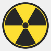 Radiatiesymbool sticker (Voorkant)