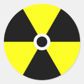 Radiatiesymbool sticker (Voorkant)