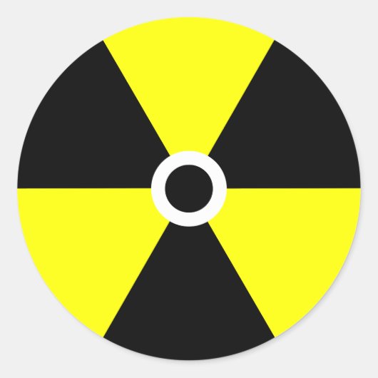 Radiatiesymbool sticker (Voorkant)