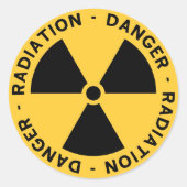 Radiatiesymbool sticker (Voorkant)