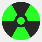 Radiatiesymbool sticker (Voorkant)