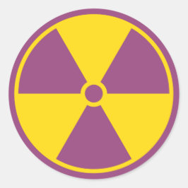 Radiatiesymbool sticker