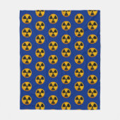Radiatiesymbool Vleekbank Fleece Deken (Voorkant)