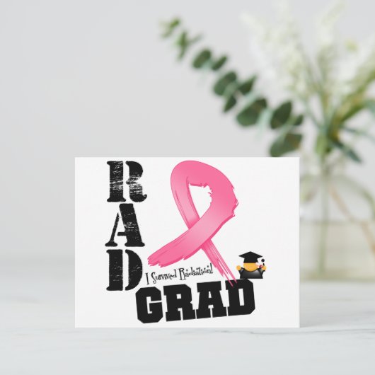 Radiatietherapie voor borstkanker RAD Afstudeerder Briefkaart (Staand voorkant)
