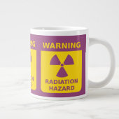 Radiatiewaarschuwing Jumbo-Mok Grote Koffiekop (Rechts)