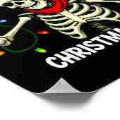 Radiating Christmas Cheer Skeleton Christmas Light Poster (Hoek)
