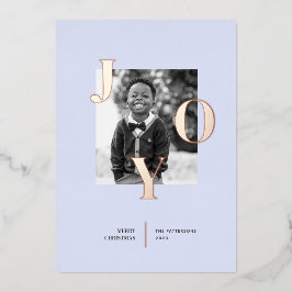 Radiating Joy Holiday Foto Folie Feestdagenkaart