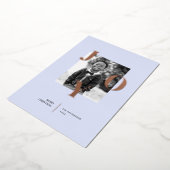 Radiating Joy Holiday Foto Folie Feestdagenkaart (Gedraaid)