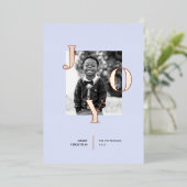 Radiating Joy Holiday Foto Folie Feestdagenkaart (Staand Voorkant)