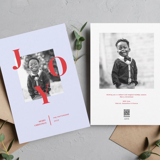 Radiating Joy Holiday fotokaart Feestdagenkaart