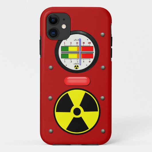 Radiation Geiger Counter Effect on iPhone 5 Hoesje (Achterkant)