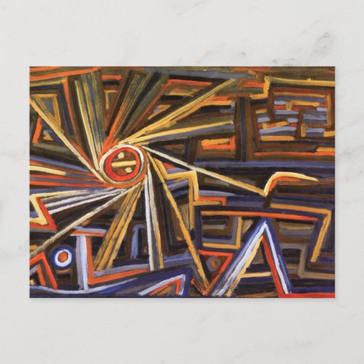 Radiation Rotation Abstract Paul Klee Briefkaart (Voorkant)