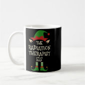 Radiation Therapeut Elf Familie Kerst Matching Koffiemok (Links)