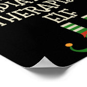 Radiation Therapeut Elf Familie Kerst Matching Poster (Hoek)