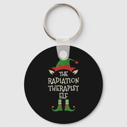 Radiation Therapist Elf Family Christmas Matching  Sleutelhanger (Voorkant)