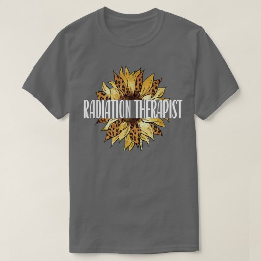 Radiation Therapist Sunflower Radiation Therapy T-shirt (Design voorkant)