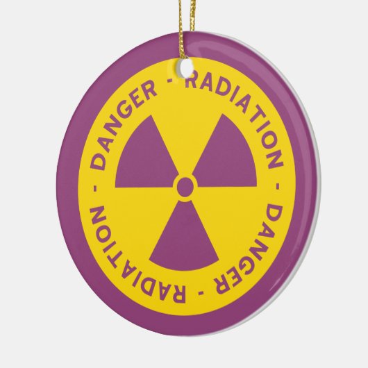 Radiation Warning Ornament (Links)