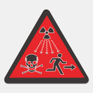 Radiation Warning Sticker - VN-stijl