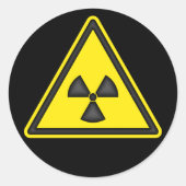 Radiation Warning Symbol Sticker (Voorkant)