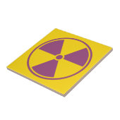 Radiation Warning Tegel Tegeltje (Zijkant)