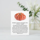 Radiator Charlie - Mortgage Lifter Heirloom Tomato Briefkaart (Staand voorkant)