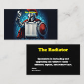 Radiator Specialist Plumber Business Card Visitekaartje (Voorkant / Achterkant)