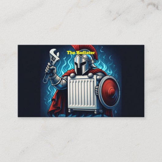 Radiator Specialist Plumber Business Card Visitekaartje (Voorkant)