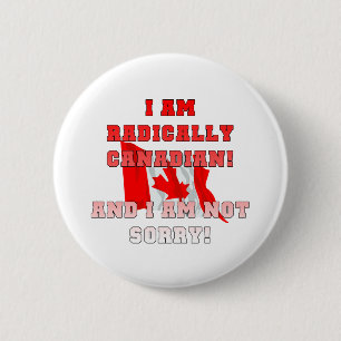 Radicaal Canadees Ronde Button 5,7 Cm