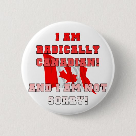 Radicaal Canadees Ronde Button 5,7 Cm (Voorkant)