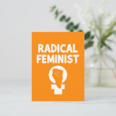 Radicaal Feministisch Briefkaart (Staand voorkant)